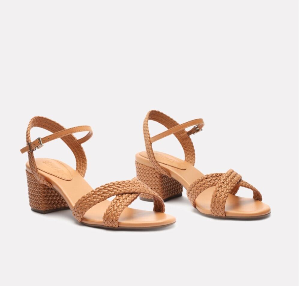 SCHUTZ New in Box Karima Block Sandal in Beige // 9.5